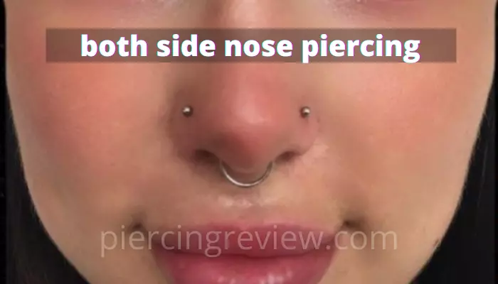 both side nose piercing
