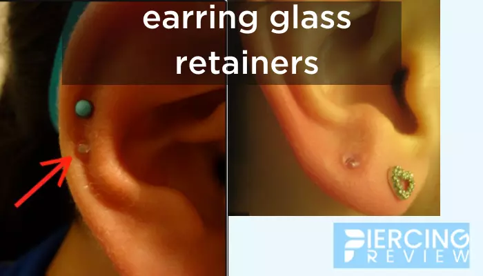 earring glass retainers
