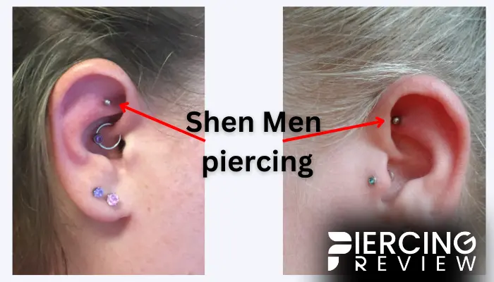 Shen Men piercing