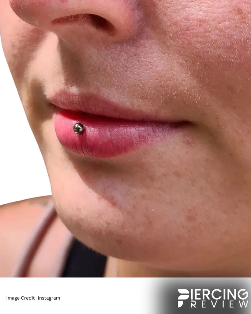 Ashley Piercing on lips picture