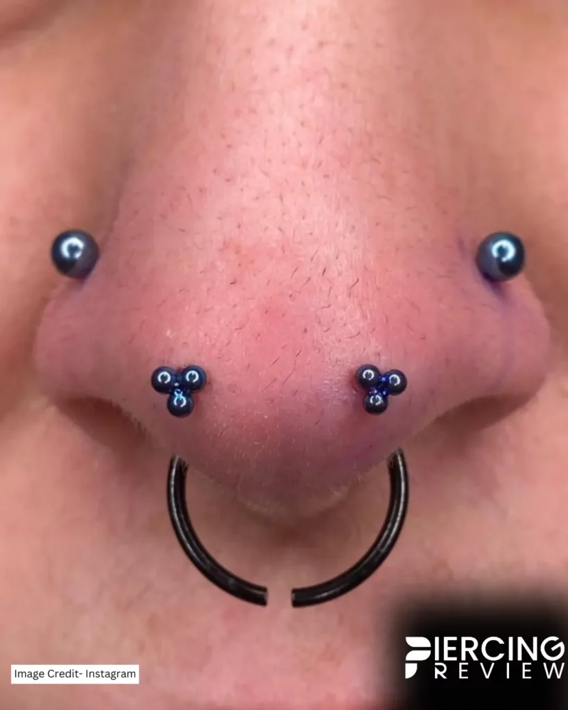 beautiful stainless black women nose images - Mantis Piercing