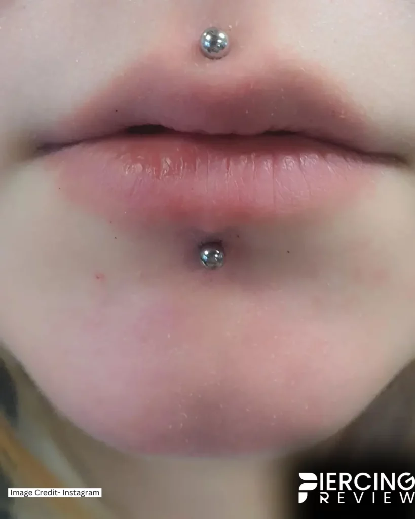 Cyber Bites Piercing girl lips image