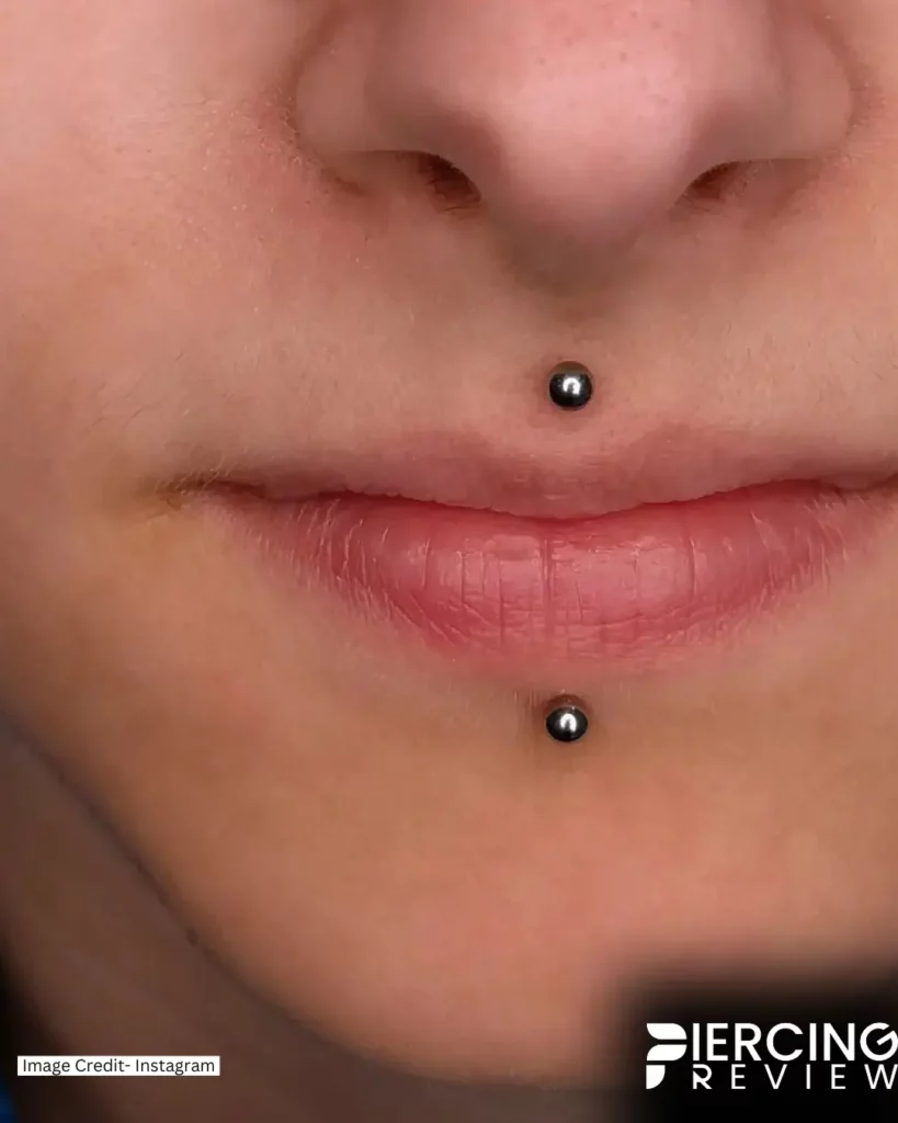 Surgical Steel studs - Cyber Bites Piercing girl lips image