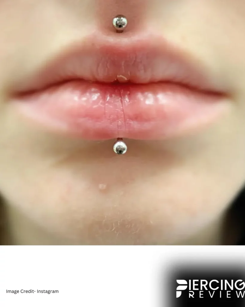 surgical steel jewelry Cyber Bites Piercing women lips image