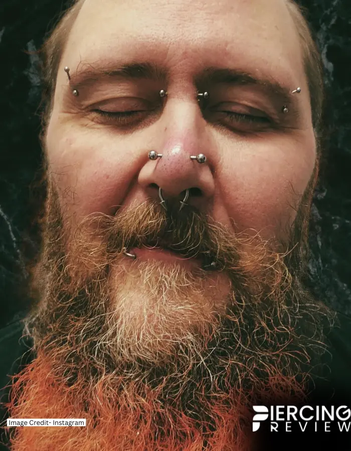 Man image with stainless barbell in Austin Bar Piercing